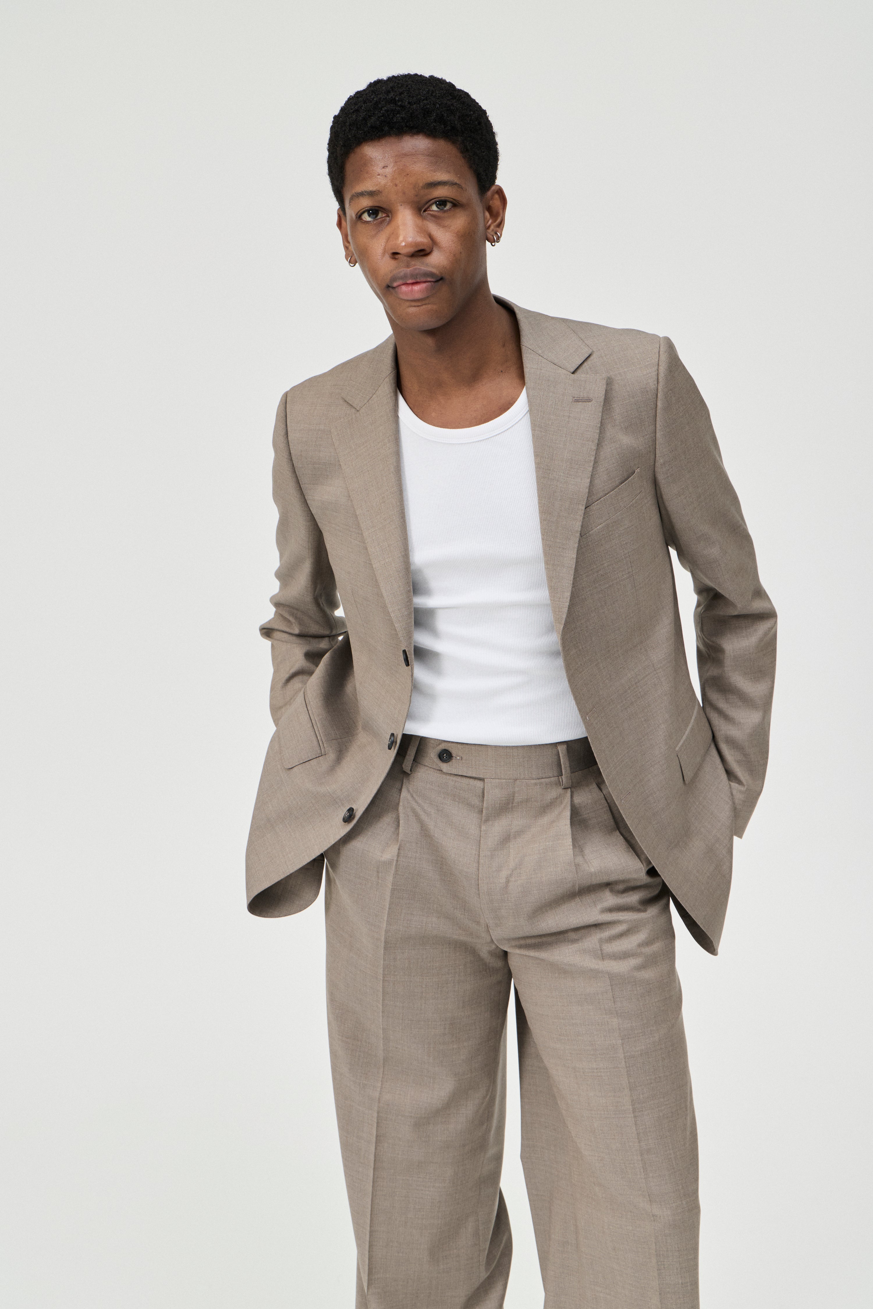 Men's Tailored Wide Leg Trouser