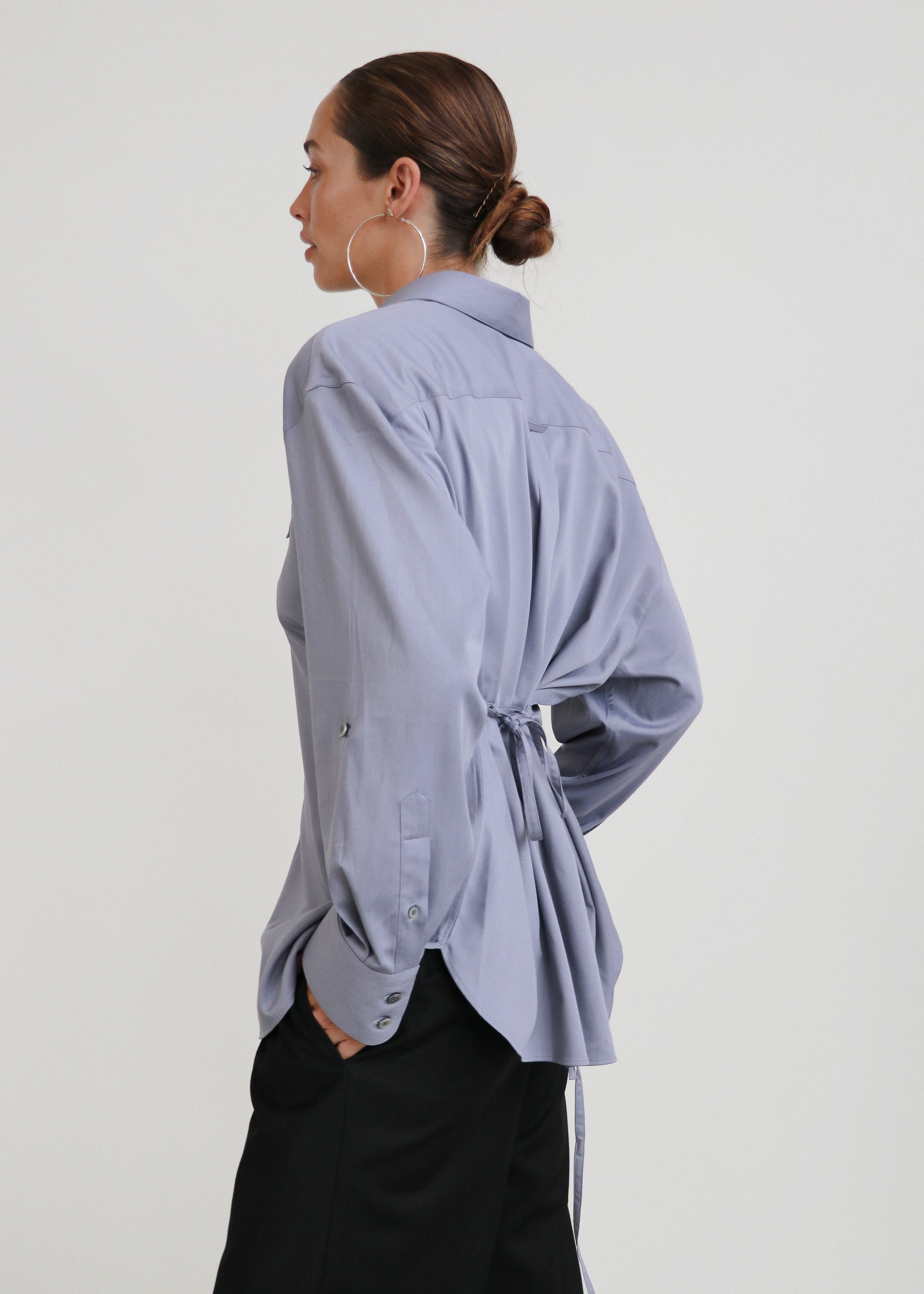Cinched Long Sleeve Shirt
