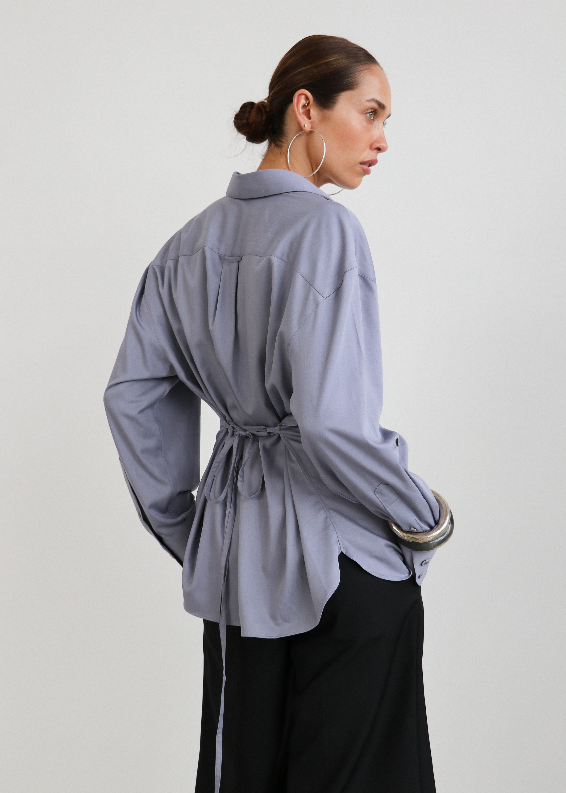 Cinched Long Sleeve Shirt
