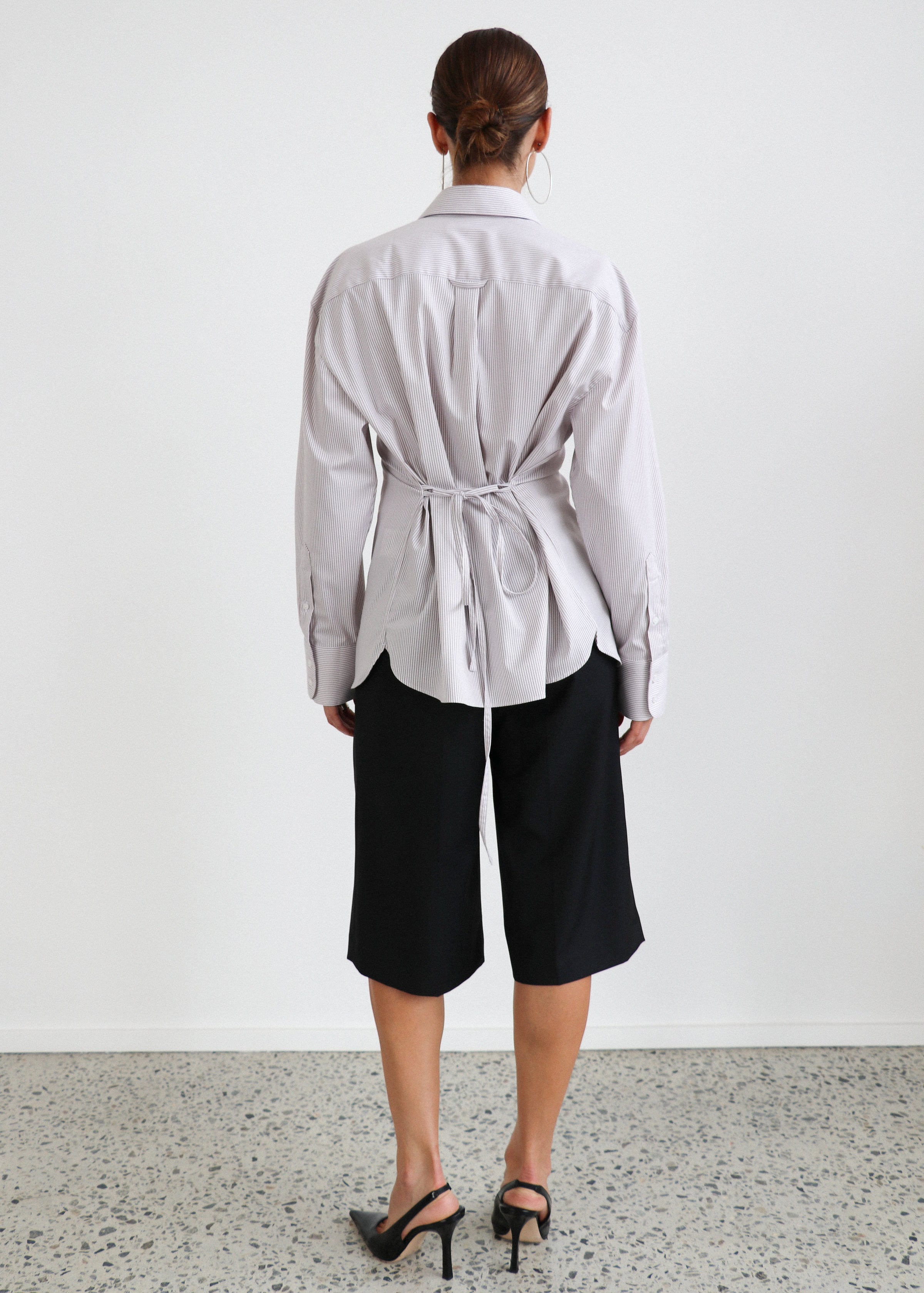 Cinched Long Sleeve Shirt