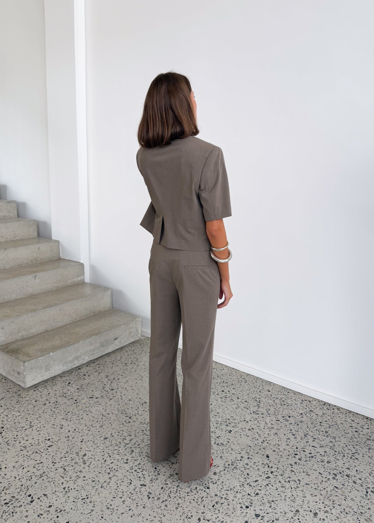Tang Short Sleeve Blazer Back