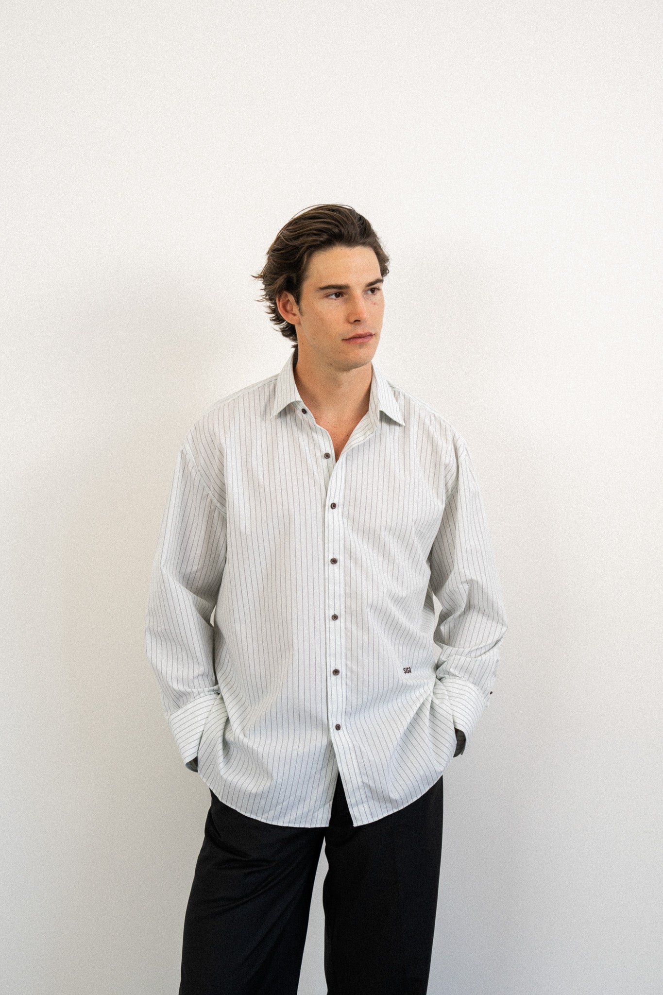 Men's Oversized Long Sleeve Shirt