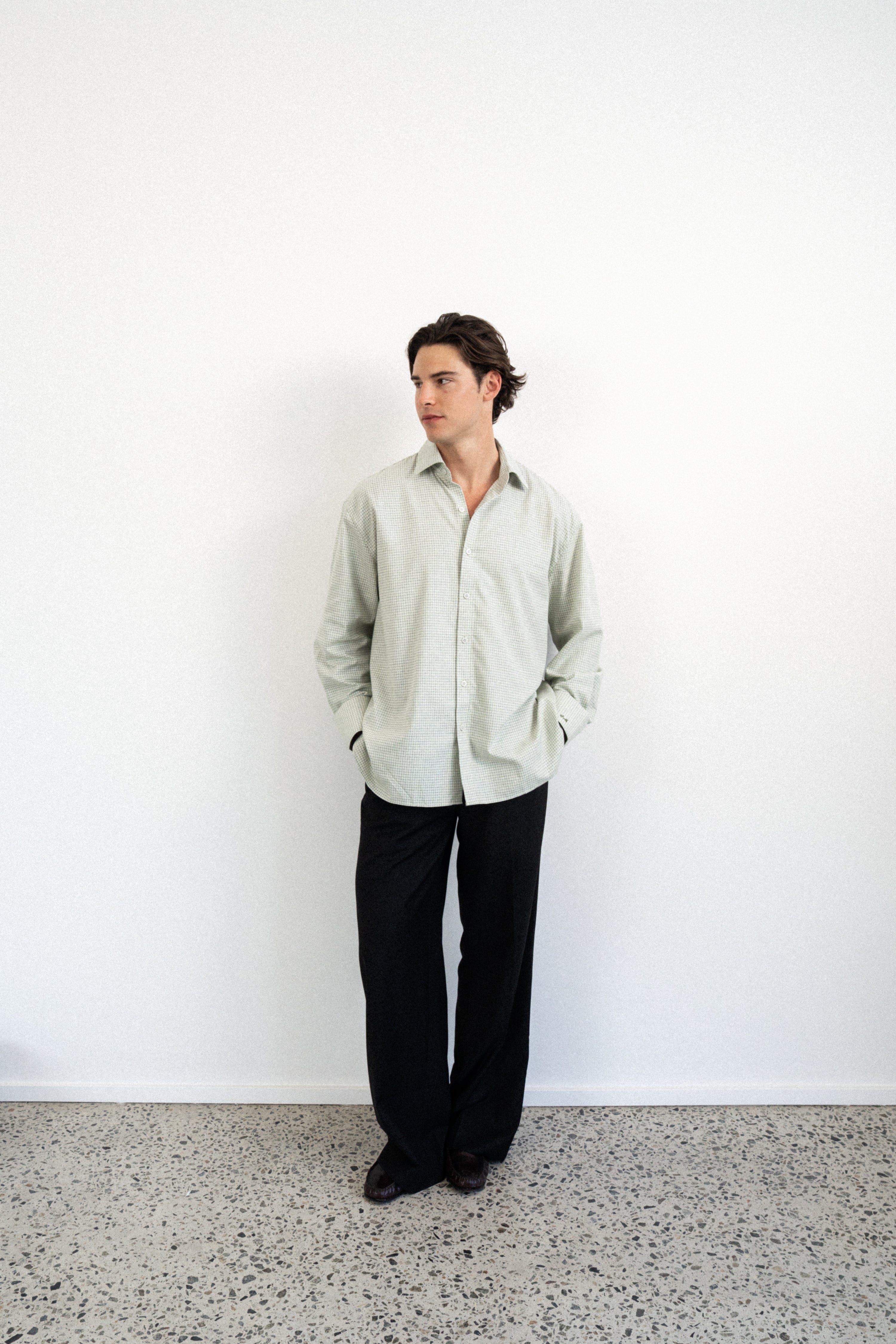 Men's Oversized Long Sleeve Shirt