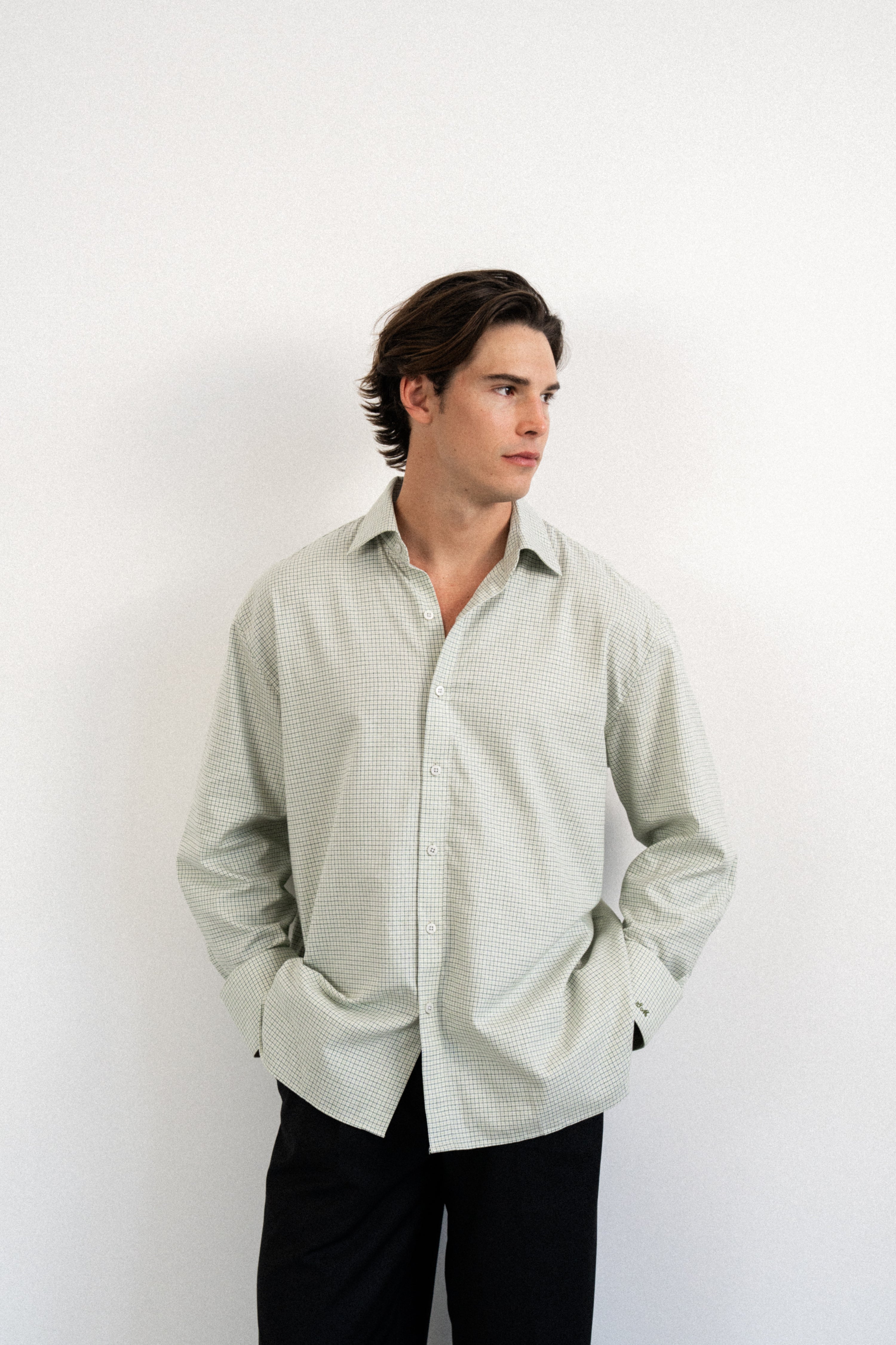 Men's Oversized Long Sleeve Shirt